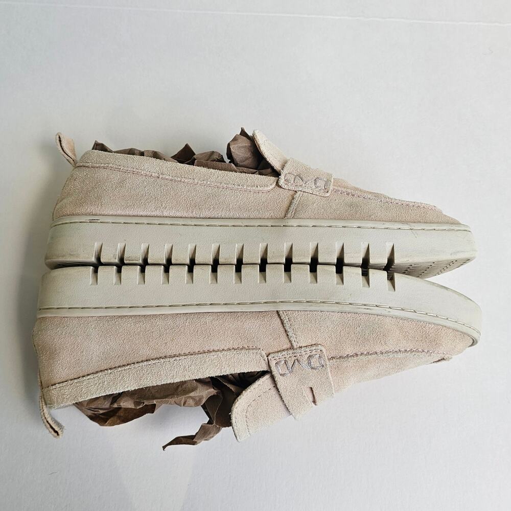 Suede Loafers Vionic Uptown Size 8.5 Pastel Peach Leather Comfort Flats Penny - Picture 13 of 14